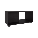 Mesa de Centro Patrick Wengue 92x45.1cm Rectangular con Compartimientos y con De Ruedas - MESAS DE CENTRO | Bylmo