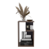 Mesa Auxiliar Everett Coñac y Wengue 39.8x63.4cm Rectangular con Dos Compartimientos - MESAS AUXILIARES | Bylmo