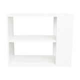 Mueble Auxiliar Garden Blanco 60x50cm Rectangular con Dos Compartimientos - MESAS AUXILIARES | Bylmo