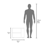 Mueble Auxiliar Garden Blanco 60x50cm Rectangular con Dos Compartimientos - MESAS AUXILIARES | Bylmo