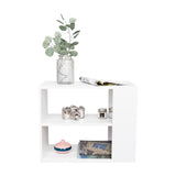 Mueble Auxiliar Garden Blanco 60x50cm Rectangular con Dos Compartimientos - MESAS AUXILIARES | Bylmo
