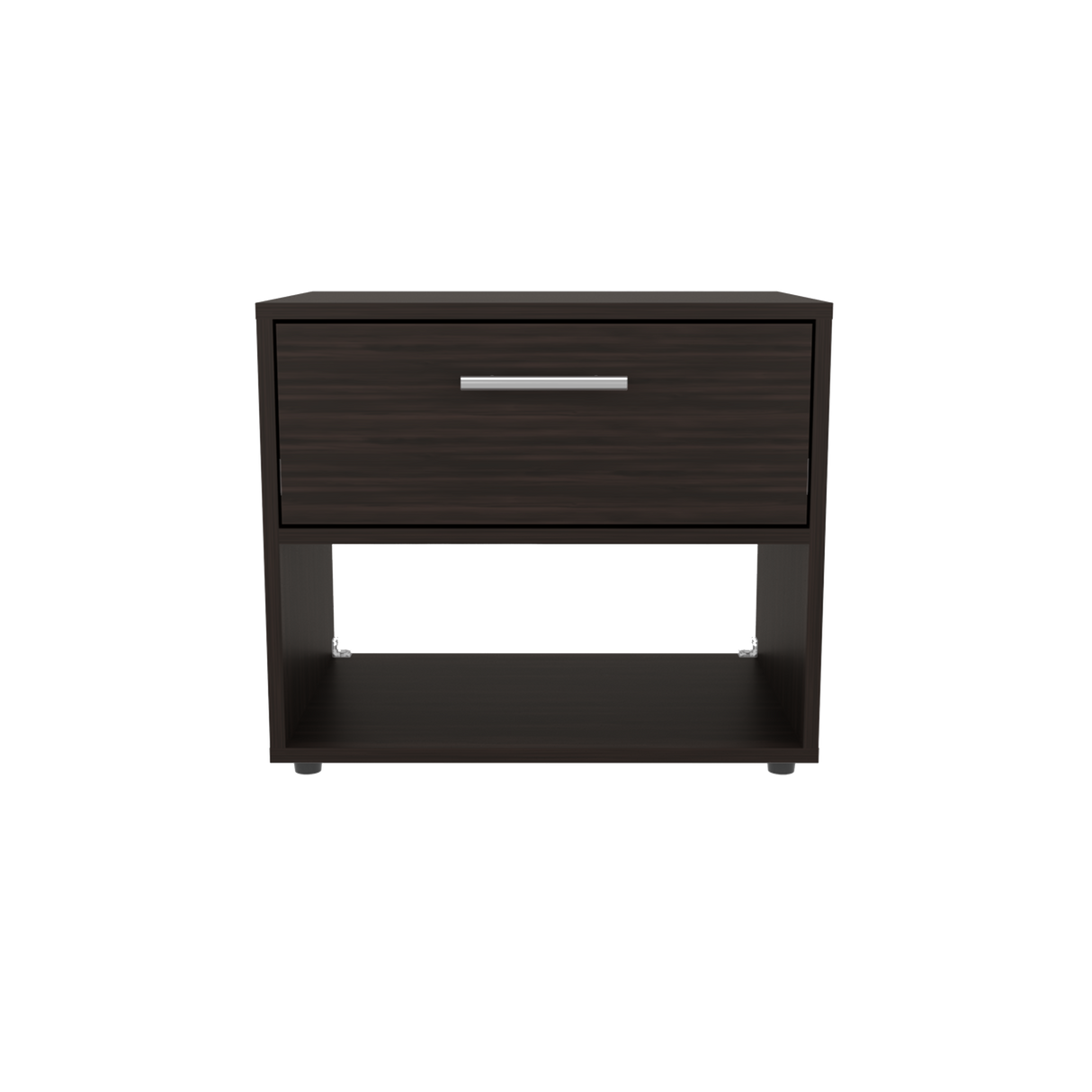 Mesa de Noche Alpine Nogal 53x45.9cm con Un Cajón - MESAS DE NOCHE | Bylmo