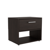 Mesa de Noche Alpine Nogal 53x45.9cm con Un Cajón - MESAS DE NOCHE | Bylmo
