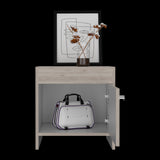 Mesa De Noche X 2 Armonia Bardolino Y Blanco 50x41.6cm Sin Cajones - MESAS DE NOCHE | Bylmo