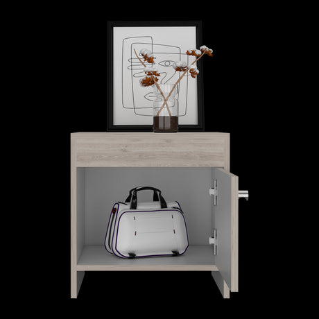 Mesa De Noche X 2 Armonia Bardolino Y Blanco 50x41.6cm Sin Cajones - MESAS DE NOCHE | Bylmo