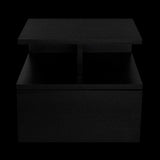 Mesa de Noche Flotante Wengue 35.6x29.5cm con Un Cajón - MESAS DE NOCHE | Bylmo