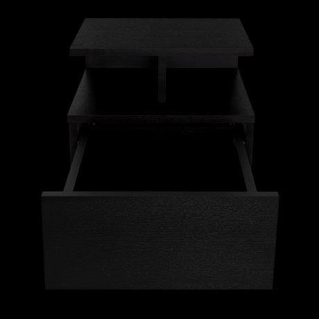 Mesa de Noche Flotante Wengue 35.6x29.5cm con Un Cajón - MESAS DE NOCHE | Bylmo