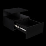 Mesa de Noche Flotante Wengue 35.6x29.5cm con Un Cajón - MESAS DE NOCHE | Bylmo