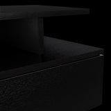 Mesa de Noche Flotante Wengue 35.6x29.5cm con Un Cajón - MESAS DE NOCHE | Bylmo
