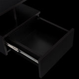 Mesa de Noche Flotante Wengue 35.6x29.5cm con Un Cajón - MESAS DE NOCHE | Bylmo