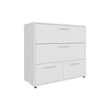 Cajonera Alpine Blanco 80.1x75.2cm con Cuatro Cajones - CAJONERAS Y COMODAS | Bylmo