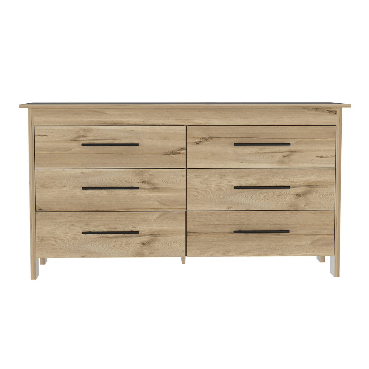 Cajonera HMS Duna y Wengue 149.5x80.6cm con Seis Cajones - CAJONERAS Y COMODAS | Bylmo