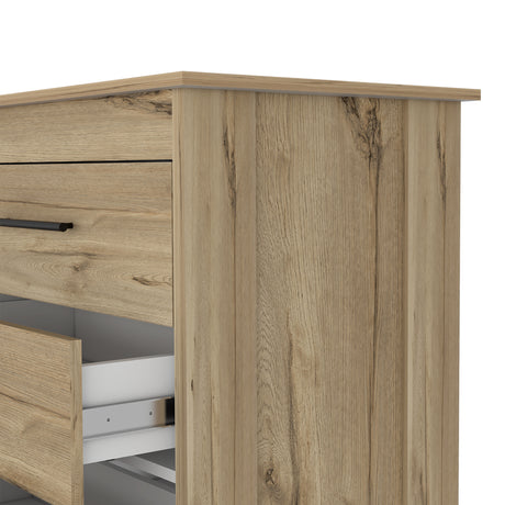 Cajonera HMS Duna y Wengue 149.5x80.6cm con Seis Cajones - CAJONERAS Y COMODAS | Bylmo