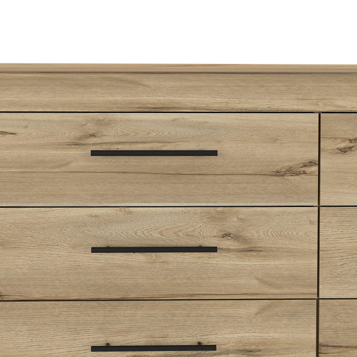 Cajonera HMS Duna y Wengue 149.5x80.6cm con Seis Cajones - CAJONERAS Y COMODAS | Bylmo