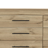 Cajonera HMS Duna y Wengue 149.5x80.6cm con Seis Cajones - CAJONERAS Y COMODAS | Bylmo