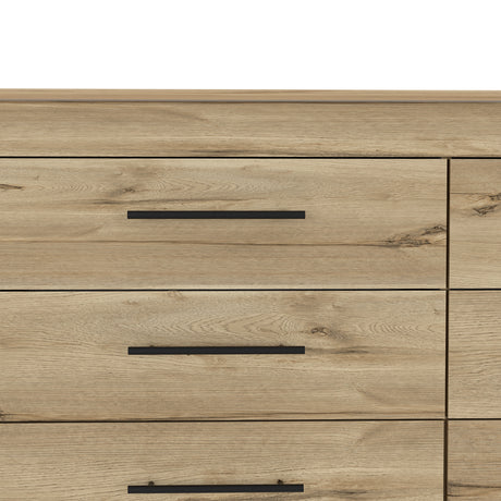 Cajonera HMS Duna y Wengue 149.5x80.6cm con Seis Cajones - CAJONERAS Y COMODAS | Bylmo