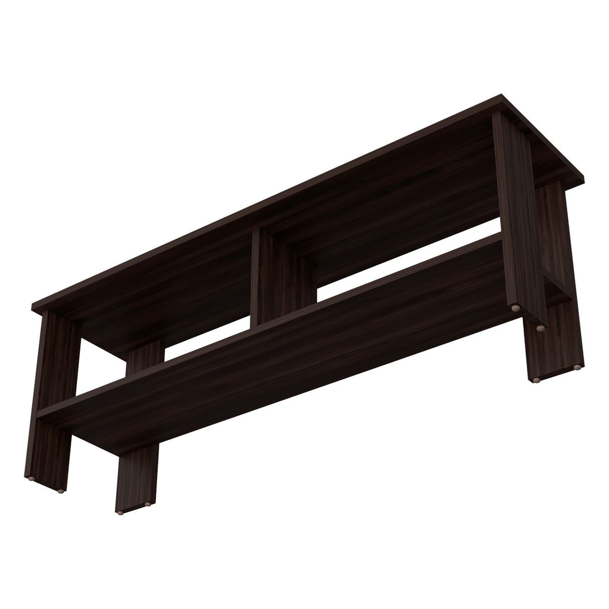 Mesa para TV Navia Nogal 120.3x42.1cm Para TV Hasta 55 Pulgadas - MUEBLES DE TV | Bylmo