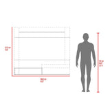 Panel de TV Flotante Mochak Milan 140x120cm Para TV Hasta 55 Pulgadas - MUEBLES DE TV | Bylmo