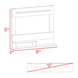 Panel de TV Flotante Mochak Milan 140x120cm Para TV Hasta 55 Pulgadas - MUEBLES DE TV | Bylmo