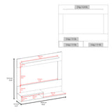 Panel de TV Flotante Baijing Milan y Wengue 160x137cm Para TV Hasta 70 Pulgadas - MUEBLES DE TV | Bylmo