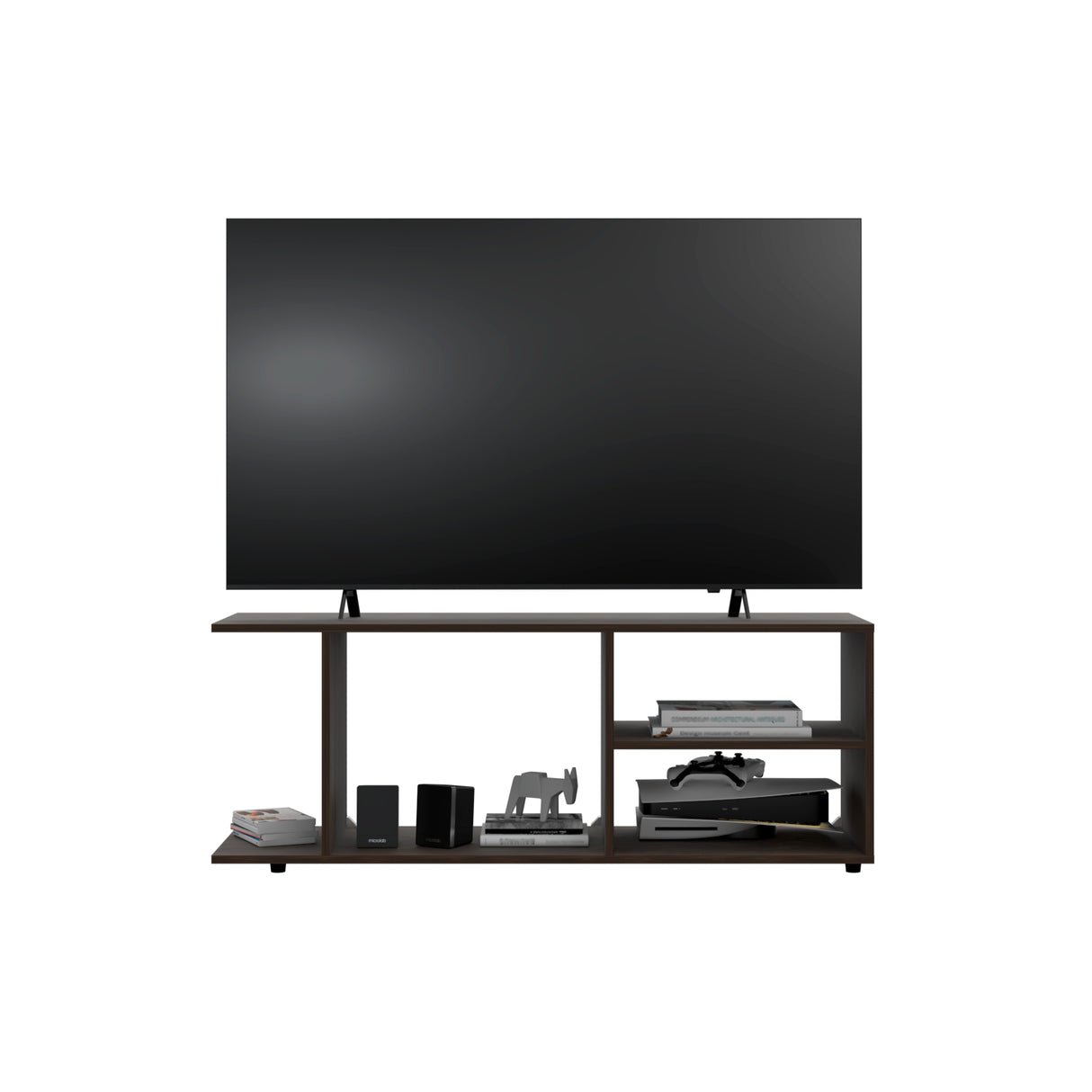 Rack de TV GoodWood Nogal 120.3x45.4cm Para TV Hasta 50 Pulgadas - MUEBLES DE TV | Bylmo