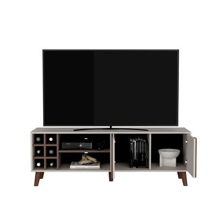 Rack de TV Lane Milan y Capri 160x55cm Para TV Hasta 65 Pulgadas con Ranuras para Cables - MUEBLES DE TV | Bylmo