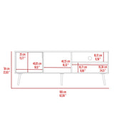 Rack de TV Vulcan Capri 160x58cm Para TV Hasta 65 Pulgadas con Ranuras para Cables - MUEBLES DE TV | Bylmo