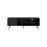 Rack de TV Vulcan Wengue 160x58cm Para TV Hasta 65 Pulgadas con Ranuras para Cables - MUEBLES DE TV | Bylmo