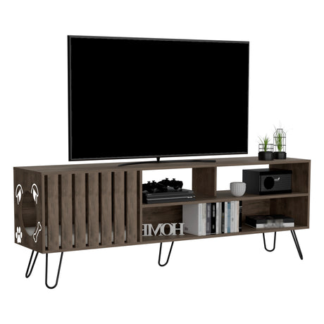Rack de TV Zoro Bellota 180x63cm Para TV Hasta 75 Pulgadas con Ranuras para Cables - MUEBLES DE TV | Bylmo