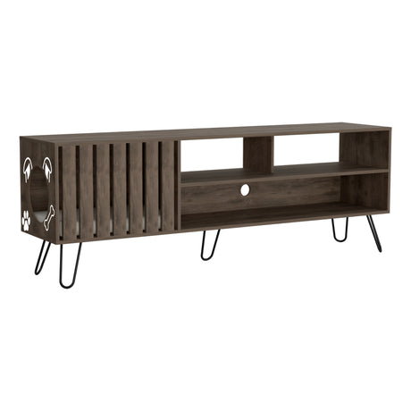 Rack de TV Zoro Bellota 180x63cm Para TV Hasta 75 Pulgadas con Ranuras para Cables - MUEBLES DE TV | Bylmo
