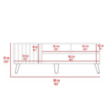 Rack de TV Zoro Bellota 180x63cm Para TV Hasta 75 Pulgadas con Ranuras para Cables - MUEBLES DE TV | Bylmo