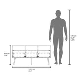 Rack de TV Aranjuez Blanco y Fresno 120.2x60cm Para TV Hasta 50 Pulgadas - MUEBLES DE TV | Bylmo