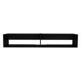 Rack de TV Flotante Wengue 150x26.5cm Para TV Hasta 65 Pulgadas con Ranuras para Cables - MUEBLES DE TV | Bylmo