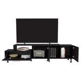 Rack de TV Atho Wengue 176x45cm Para TV Hasta 70 Pulgadas - MUEBLES DE TV | Bylmo