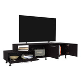 Rack de TV Atho Wengue 176x45cm Para TV Hasta 70 Pulgadas - MUEBLES DE TV | Bylmo