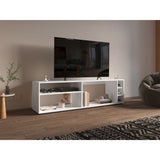 Rack de TV Suxta Blanco 160x45.4cm Para TV Hasta 70 Pulgadas - MUEBLES DE TV | Bylmo