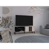 Rack de TV Zaragoza Milan y Capri 160x55cm Para TV Hasta 70 Pulgadas con Ranuras para Cables - MUEBLES DE TV | Bylmo