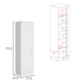 Organizador de Aseo Lilo Blanco 53.6x183.7cm con Puerta Batible - MUEBLES DE ASEO Y ROPAS | Bylmo