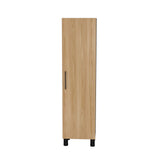 Organizador de Aseo Rayle Fresno Europeo y Blanco 48x182cm con Puerta Batible y con Patas - MUEBLES DE ASEO Y ROPAS | Bylmo