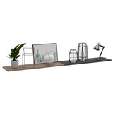 Set de 2 Repisas Flotante Rectangular Wall Miel y Plomo 160x1.5cm - REPISAS | Bylmo