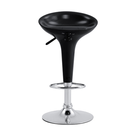 Set x 2 Sillas Bar Giratorias Torino Negro 33x66cm con Reposapiés - SILLAS Y BUTACOS | Bylmo