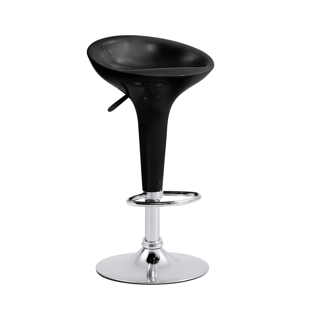 Set x 2 Sillas Bar Giratorias Torino Negro 33x66cm con Reposapiés - SILLAS Y BUTACOS | Bylmo