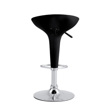 Set x 2 Sillas Bar Giratorias Torino Negro 33x66cm con Reposapiés - SILLAS Y BUTACOS | Bylmo