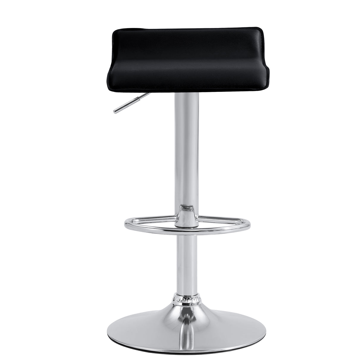 Set x 2 Sillas Bar Giratorias Recife Negro 39x64cm con Reposapiés - SILLAS Y BUTACOS | Bylmo