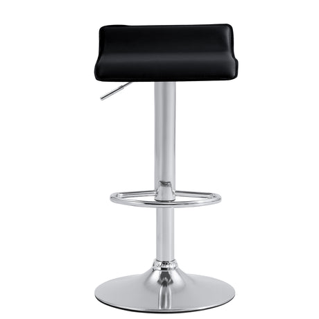 Set x 2 Sillas Bar Giratorias Recife Negro 39x64cm con Reposapiés - SILLAS Y BUTACOS | Bylmo