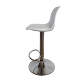 Set x 2 Sillas Bar Giratorias Napoles blanco 38x81cm con Espaldar y con Reposapiés - SILLAS Y BUTACOS | Bylmo
