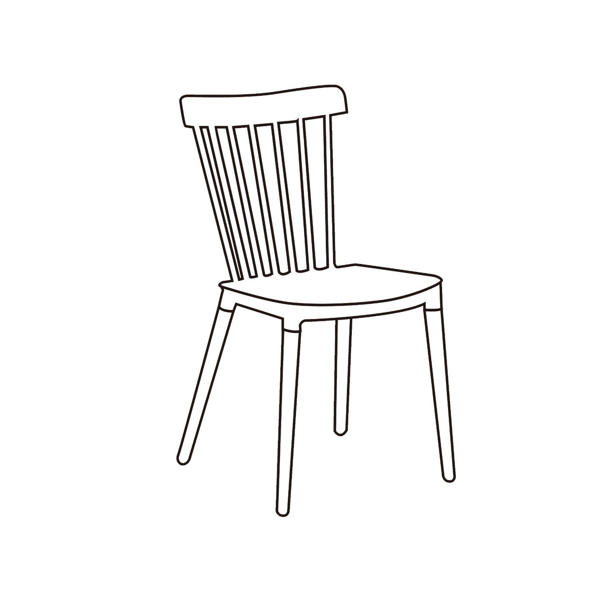 Kit x 6 Sillas Comedor Negro y Cafe 44.5x84cm con Espaldar - SILLAS Y BUTACOS | Bylmo