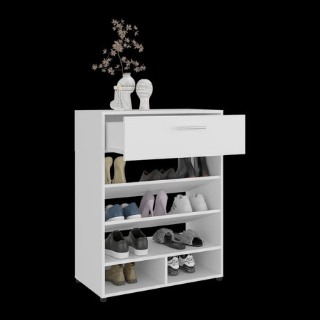 Zapatero Alpine Blanco 70x90cm de Cinco Niveles - ZAPATEROS | Bylmo