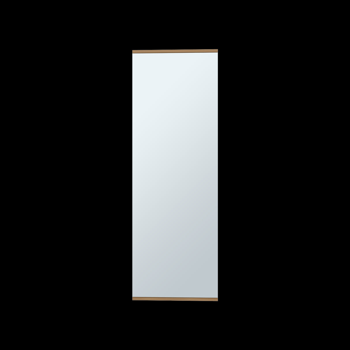 Zapatero de Pared Leto Fresno Europeo 47x138cm Flotante de Cinco Niveles con Espejo - ZAPATEROS | Bylmo