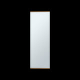 Zapatero de Pared Leto Fresno Europeo 47x138cm Flotante de Cinco Niveles con Espejo - ZAPATEROS | Bylmo